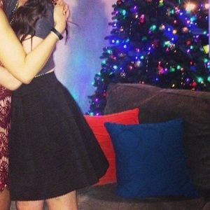 EUC High waisted, structures black skirt size XS